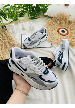 NEW NIKE AIR 370 BEYAZ LACİVERT