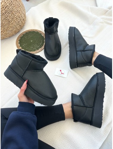 UGG MİNİ PLATFORM DERİ