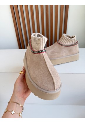 Tazz Çorap Platform Krem