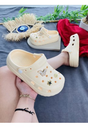 YENİ MODEL CROCS SARI